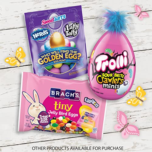 Trolli Sour Brite Crawlers Minis, Sour Gummy Worms, Novelty Easter Egg Candy, 3.5 Oz