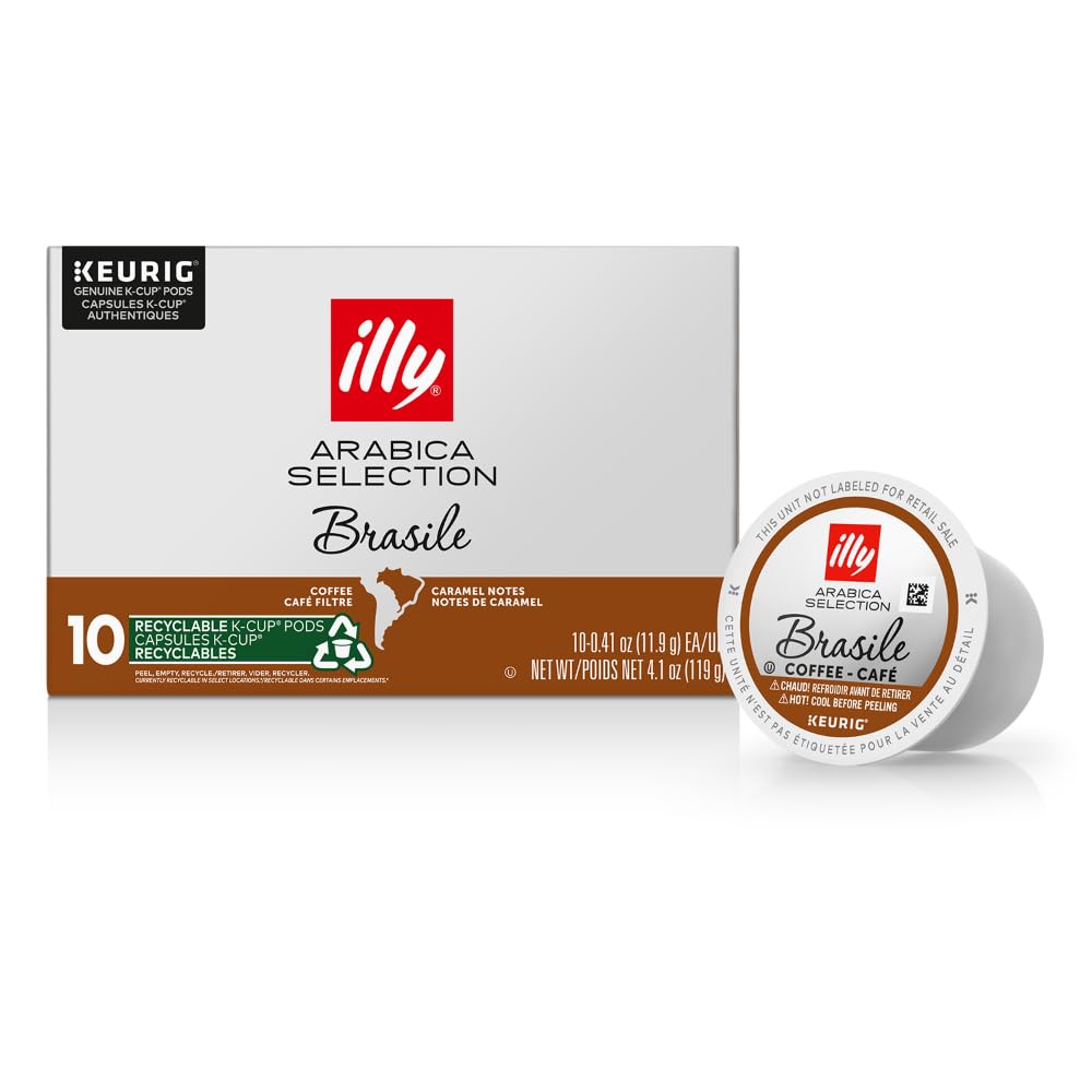 Illy Caffe Coffee - K-cup Braz Arabica Select - Case of 6 - 4.103 OZ (6x10 CT)