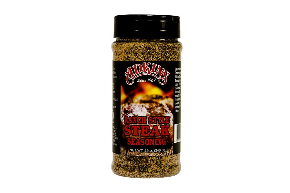 Adkins Ranch Style Steak Seasoning - All Natural 12 Ounce, Perfect for Grilling and Cooking
