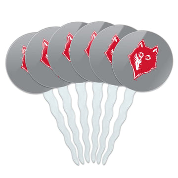 Newberry College Secondary Logo Cupcake Picks Toppers Decoration Set of 6