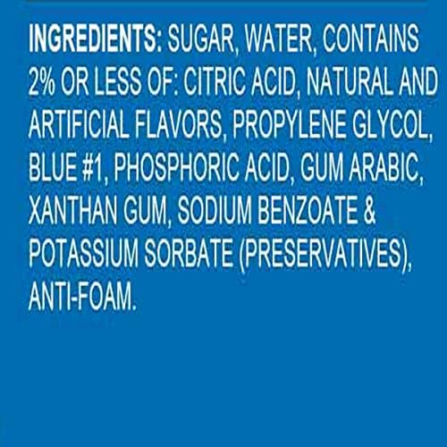 Hypothermias Blue Raspberry Snow Cone Syrup - 128 Fl Oz, 100% Pure Cane Sugar, Ready to Use