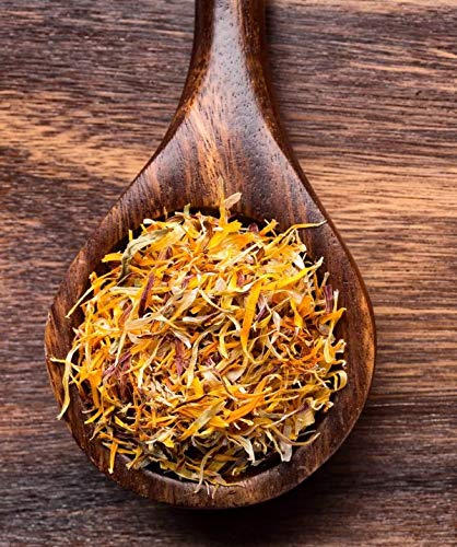 Calendula Petals - Pure Dried Marigold Flower Petals - Vegan | Gluten Free | Non-Gmo | No Sugar Added - Net Weight: 0.35Oz / 10G