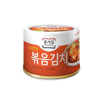 JONGGA Cabbage Fried Kimchi Can + Cabbage Kimchi Can / each 5.64oz(160g) /nKorean Spicy Food, Pack of 6, 33.84 Ounce