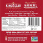 King Oscar Skinless & Boneless Mackerel Variety Pack Olive Oil  Med. Style  Lemon and Jalapeo  4.05-Ounce Cans (Pack of 6)