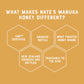 Nates Raw Manuka Honey New Zealand MGO 263+ | UMF Certified 10+ | 13.2 oz Squeeze Bottle