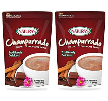 Naturas Champurrado Chocolate Instantaneo 2 PACK 340 gr. c/u | Instant Chocolate Drink 2 PACK 12. oz. each.