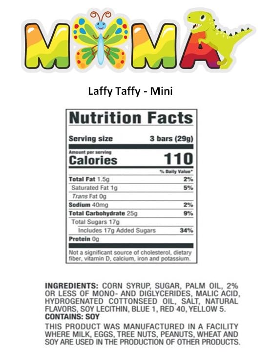 Laffy Taffy Chewy, Tangy, And Tasty Mini Taffy Wrapped Bars In Bulk - (1 Pound) (Sour Apple)(Green Apple)
