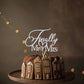 Alewoaly Wedding Cake Topper, Elegant Silvery Cardboard Decor, Model HD