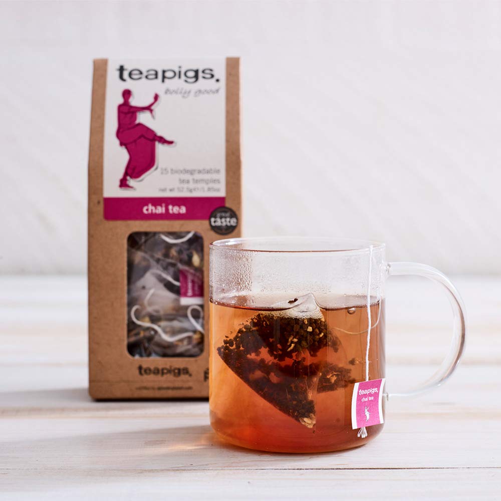 Teapigs Chai Tea Bags Made With Whole Leaves (6 Packs Of 15 Tea Bags)