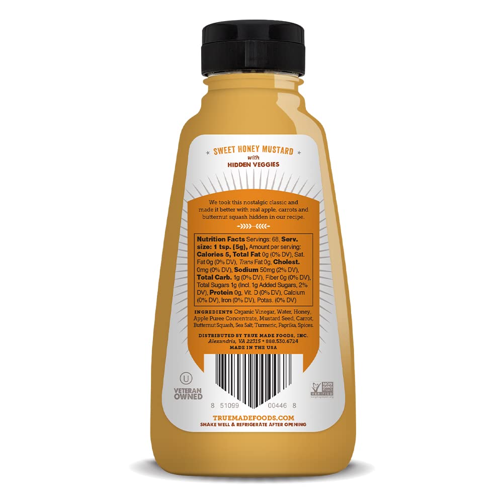 TRUE MADE FOODS Honey Mustard with Hidden Veggies, 12 OZ