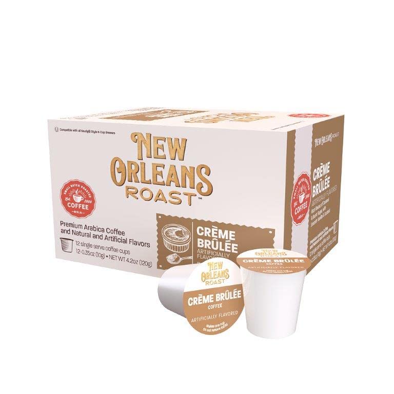 New Orleans Roast Creme Brulee Single Serve Coffee - Rich Caramel & Smooth Vanilla - 12 Count