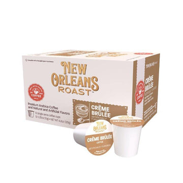 New Orleans Roast Creme Brulee Single Serve Coffee - Rich Caramel & Smooth Vanilla - 12 Count