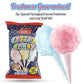 Lieber'S Cotton Candy | 12 Pack Of Light & Fluffy Vintage Candy | Blue & Red Carnival Birthday Party Favors Treats Supplies For