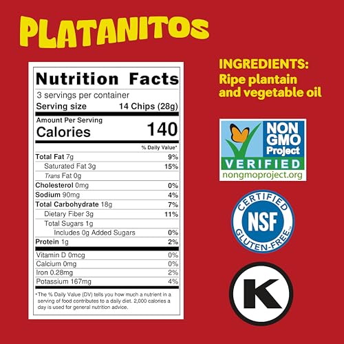Mayt   Chili Lemon Plantain Chip | Healthy Snacks | 3 Oz Snacks | Non Gmo | Gluten Free Snacks | Kosher | Plantains Chips