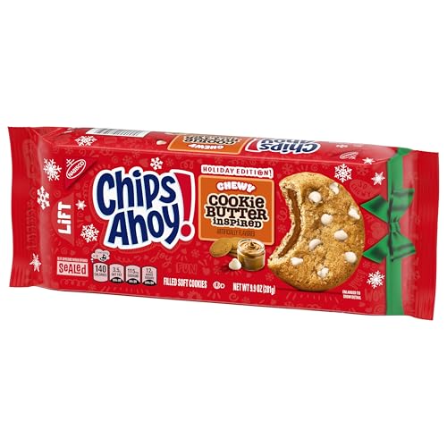 CHIPS AHOY! Chewy Cookie Butter-Inspired Cookies  Limited Edition Holiday   9.9 oz