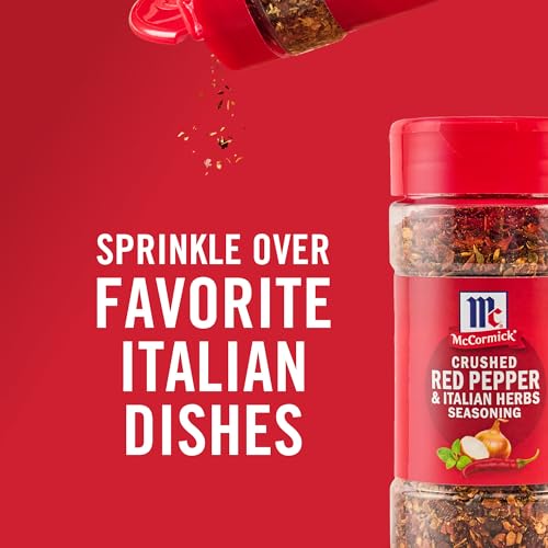 McCormick Seasoning, Crushed Red Pepper & Italian Herbs, Robust Italian Seasoning for Garlic Bread, Pasta, Dip and More, 2.64 oz