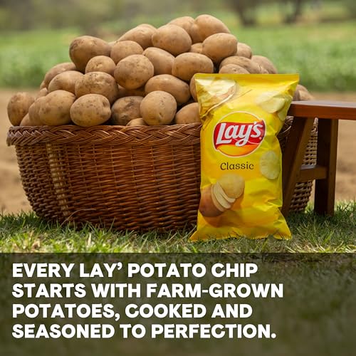 Lay s Potato Chips, Classic Chips Variety Pack, 1 Ounce (Pack of 40)