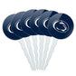 GRAPHICS & MORE Acrylic Cupcake Picks Toppers Set of 6 - Pennsylvania State University Logo