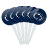 GRAPHICS & MORE Acrylic Cupcake Picks Toppers Set of 6 - Pennsylvania State University Logo