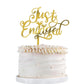 Qertesl Just Engaged Cake Topper For Engagement Party Decorations, Engaged Ring Sign,We'Re Engaged Cake Toppers,Bridal Shower/We