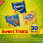 Nabisco Sweet Treats Cookie Variety Pack OREO, OREO Golden & CHIPS AHOY!, 30 Snack Packs (2 Cookies Per Pack) (Pack of 2)