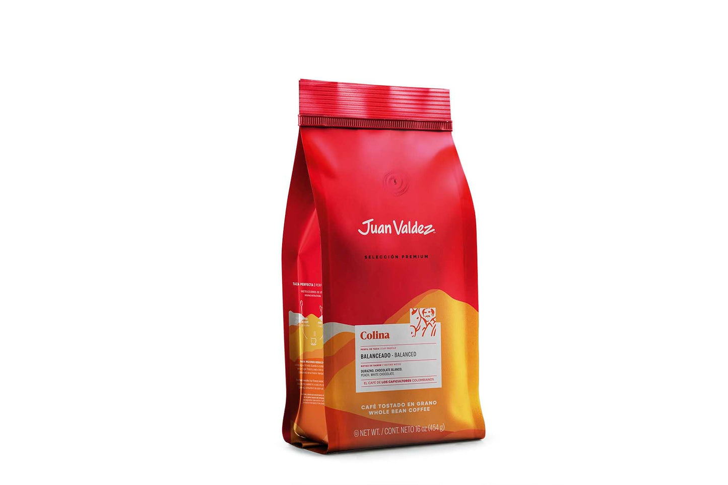 Juan Valdez Whole Bean Coffee - Balanced Roast, Premium Colombian, Pack of 2, 16 OZ