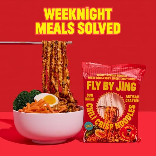 FLYBYJING Chili Crisp Noodles, 4.09 oz (Pack of 1)