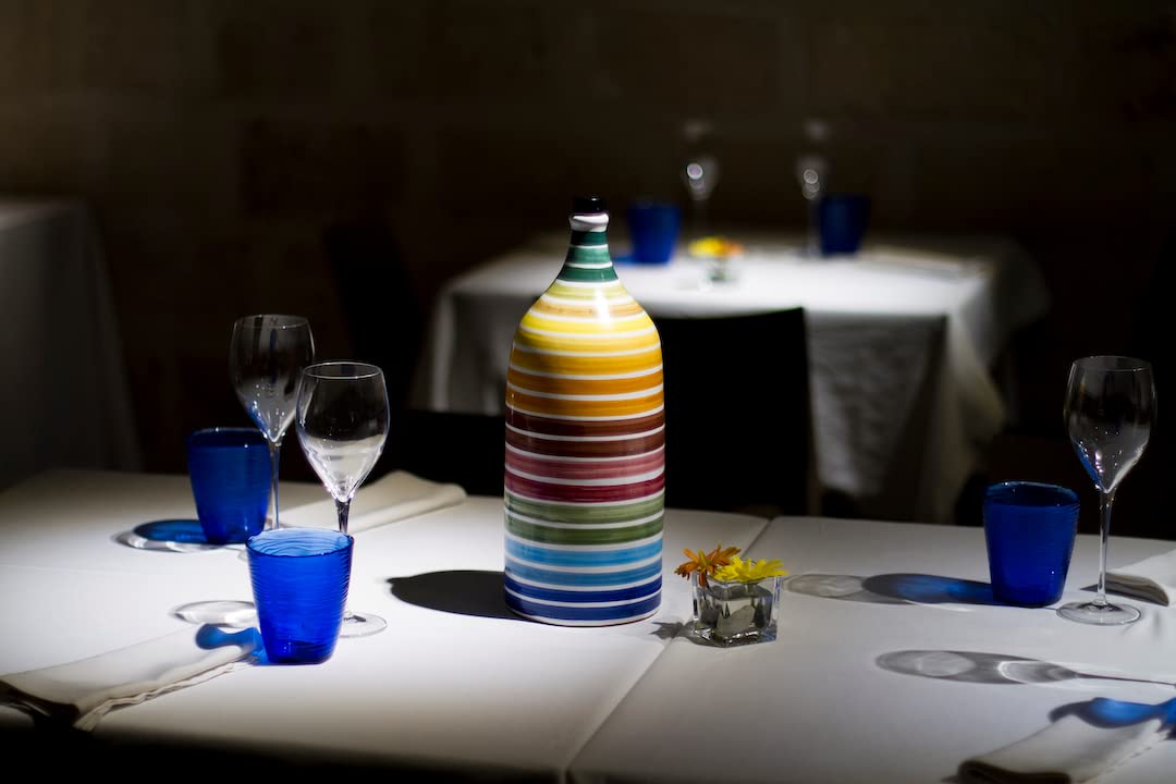 MURAGLIA ANTICO FRANTOIO Premium Extra Virgin Olive Oil, First Cold Pressed, 500 ML, Rainbow Arcobaleno Ceramic Bottle