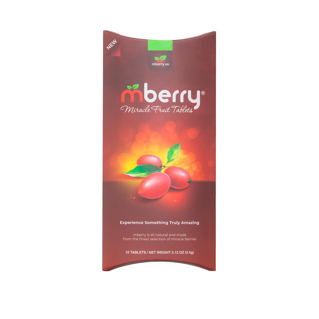 mberry Miracle Berry Tablets - 10 Count, Snack Size, Pack of 1, Model MFT10