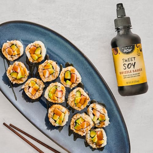 Simply Asia Drizzle Sauce, Sweet Soy, Savory, Sweet Sauce for Drizzling on Rice Bowls, Sticky Rice, Chicken Skewers, Sashimi, Sp
