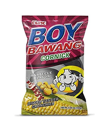 Boy Bawang Cornick, Barbeque - Crispy Tasty & Gluten-Free Corn Nuts (6 Pack, Total Of 21.24Oz)