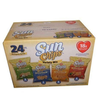 Frito Lay Sun Chips Multigrain Variety Box - 24 Bags