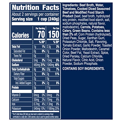 Progresso Light  Beef Pot Roast Soup  Gluten Free  18.5 oz. (Pack of 12)