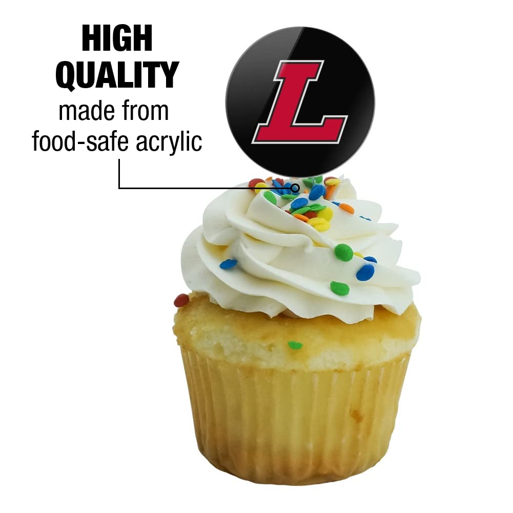 Lewis University Secondary Logo Cupcake Picks Toppers Decoration Set Of 6
