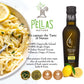Pellas Nature Lemon Infused Greek Extra Virgin Olive Oil, 8.5 oz Glass Bottle, Kosher, Gold Award Winner