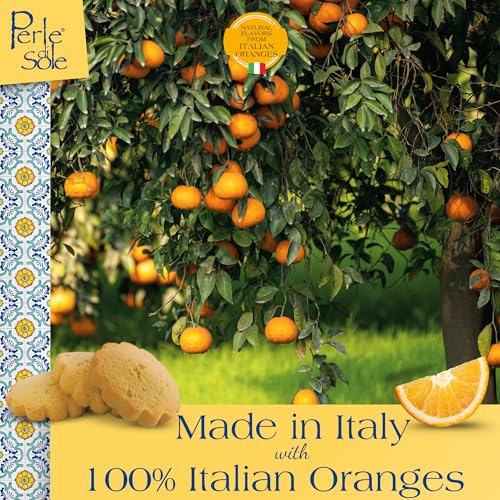 Perle di Sole Orange Shortbread Cookies — Italian Biscotti (7 oz)