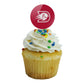 Dixie State Secondary Logo Cupcake Picks Toppers Decoration Set Of 6