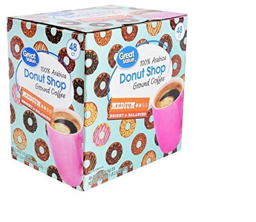 Great Value Donut Shop Blend K-Cups, 48 Count Pack