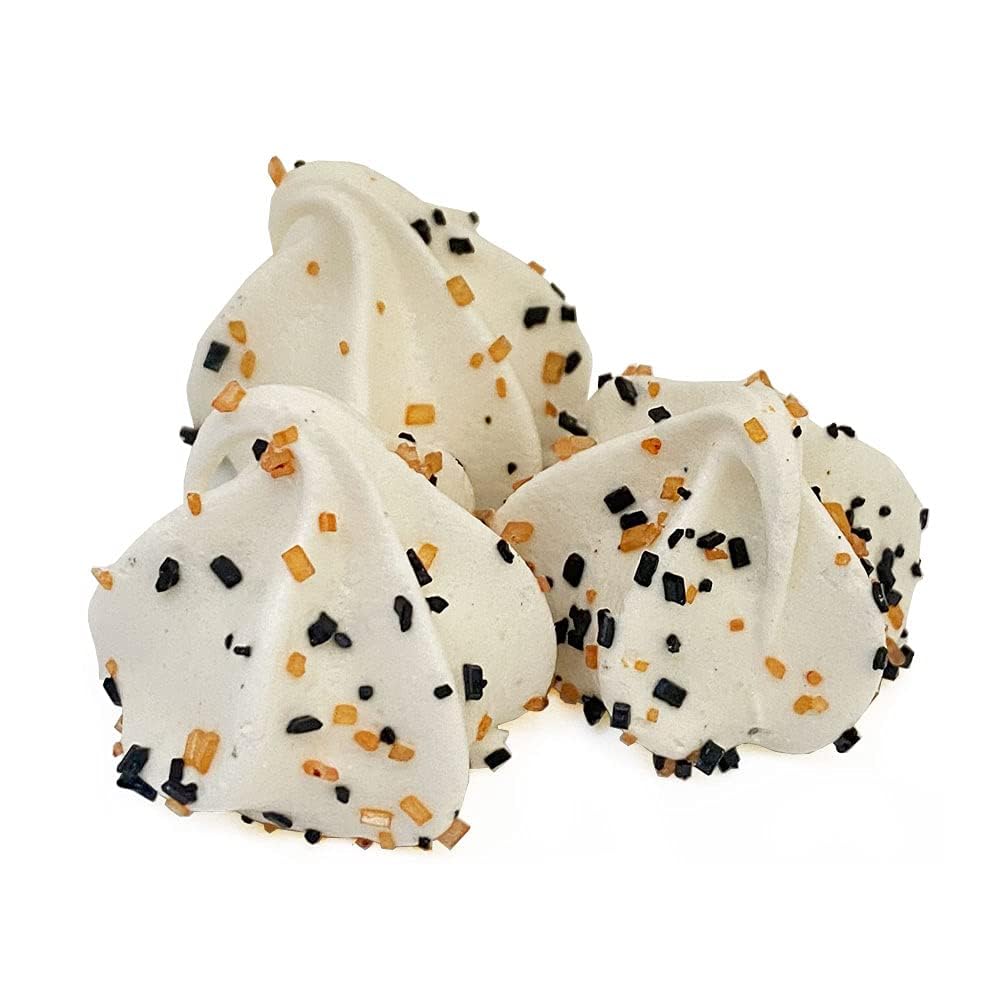 Krunchy Melts Original Meringue Cookies | Halloween Vanilla Flavor | Only 90 Calories Per Serving | Fat Free, Gluten Free, Dairy