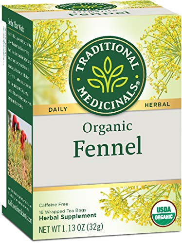 Traditional Medicinals Tea, Organic Fennel, Promotes Healthy Digestion, 16 Tea Bags
