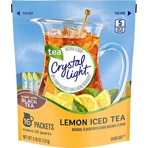 Monocorn Crystal Light Iced Tea Drink Mix - Lemon - 4.26 oz - 16 ct - 2 pk