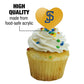 GRAPHICS & MORE Cupcake Toppers Set of 6, Acrylic, Heart Design, San Jose State University, One Size