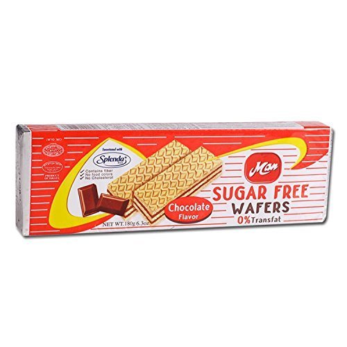 Man Sugar Free Wafers Chocolate Flavored No Preservatives 6.3 Oz. Pk Of 3.