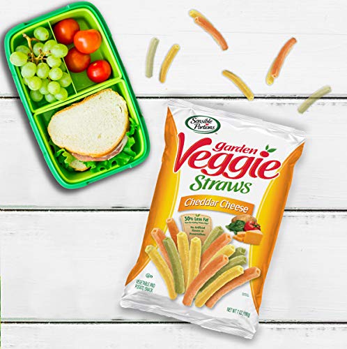 Sensible Portions Garden Veggie Straws, Cheddar Cheese, 6 Oz (Pack Of 12)