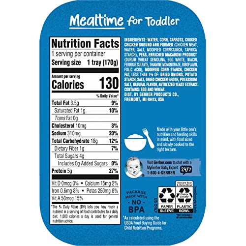 Gerber Chicken & Vegetables Stars Pasta, 6 Oz