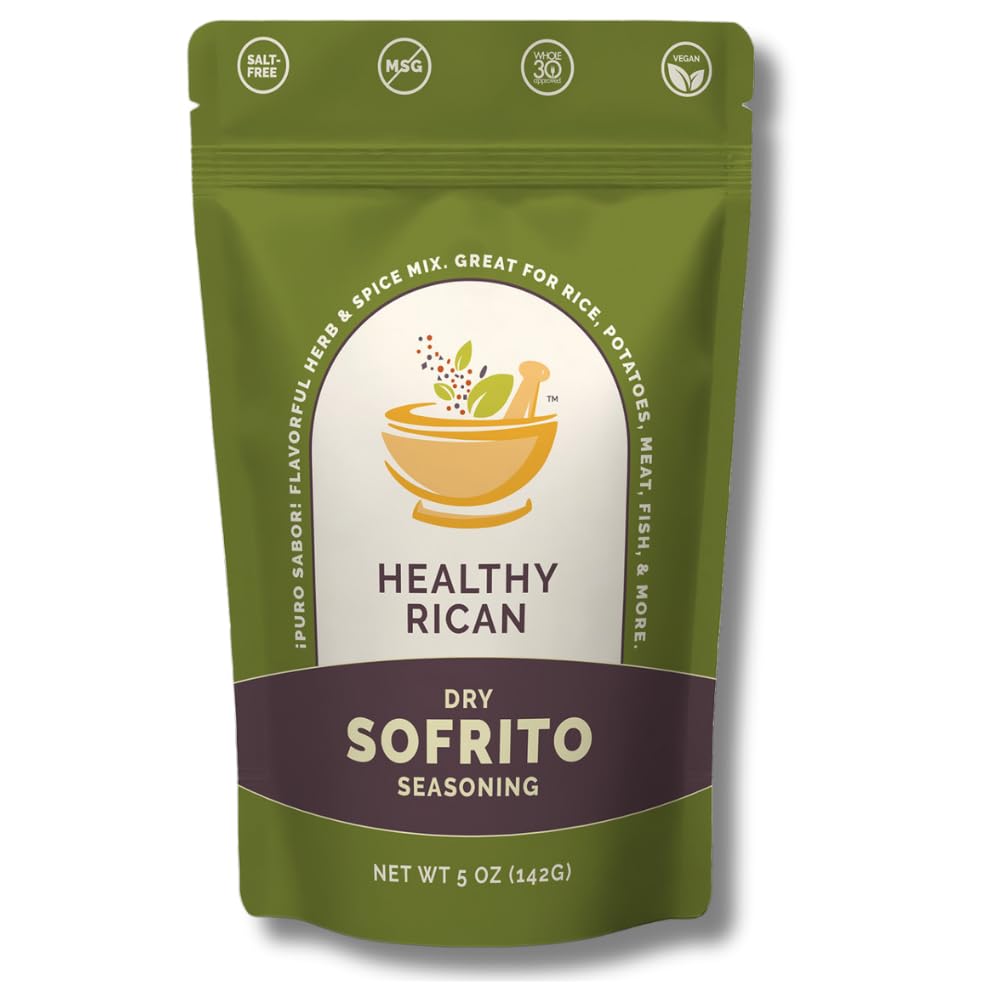 Healthy Rican Sofrito Spice Herb Seasoning Mix - Non-GMO, Gluten-Free, Low Sodium - 5 Ounce