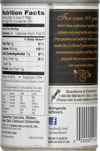 Le Sueur Tender Baby Whole Carrots, 15 Ounce