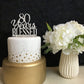 Silver Acrylic Custom 80 Years Blessed Cake Topper, 80Th Birthday Cake Topper, 80Th Wedding Anniversary Cake Topper (80 Bless)