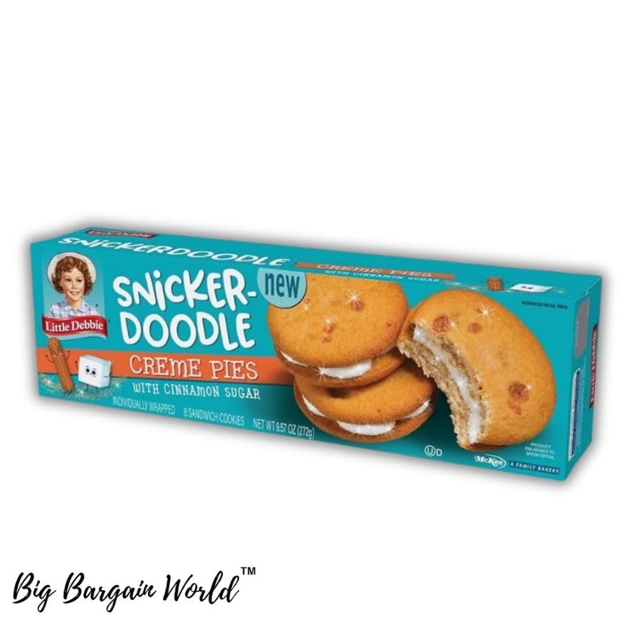 Snicker-New Doodle Creme Pies With Cinnamon Sugar 4 Pack