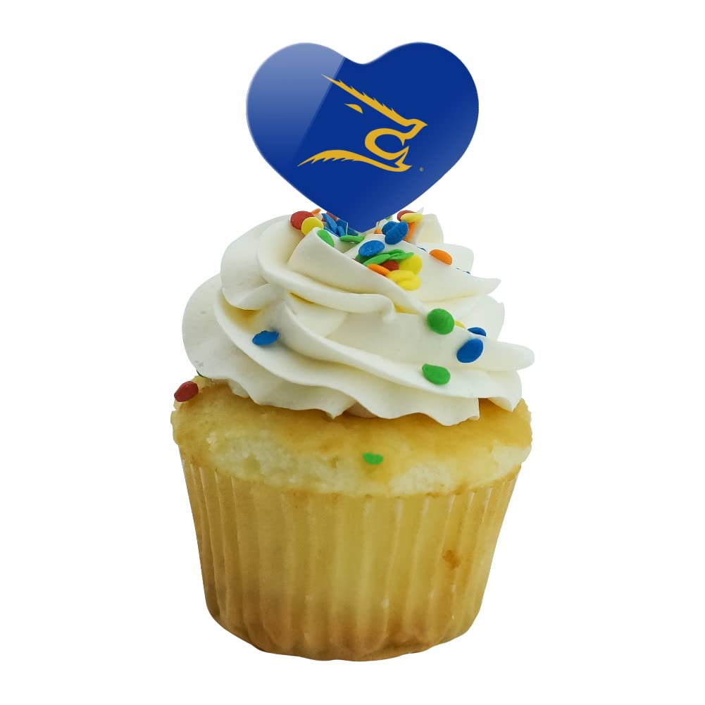GRAPHICS & MORE Cupcake Picks Set of 6, Texas A&M Kingsville Heart Decoration, Acrylic, One Size
